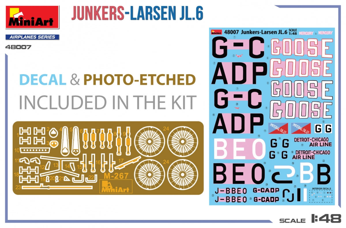 MiniArt 48007 Junkers-Larsen JL.6 1/48 – zdjęcie 2