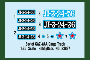 Hobby Boss 83837 Soviet GAZ-AAA Cargo Truck – zdjęcie 4