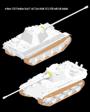Dragon 6799 Panther Ausf.F w/7.5cm KwK42 L/100 1/35 – image 2
