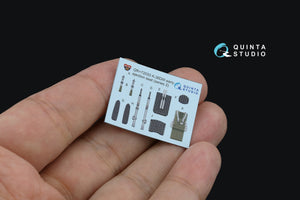 Quinta Studio QD+72150 MiG-29 9-13 3D-Printed coloured Interior on decal paper (7278 Zvezda) (with 3D-printed resin part) 1/72 – zdjęcie 5
