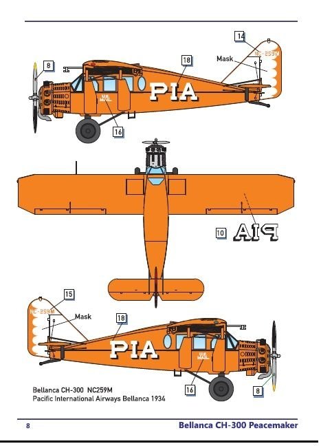 Dora Wings 72022 Bellanca CH-300 Pacemaker 1/72 – zdjęcie 4