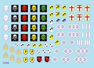 Star Decals 35-C1361 StuG-Abt 3 Generic insignia and unit markings for the Sturmgeschutz units 1/35 – Bild 2