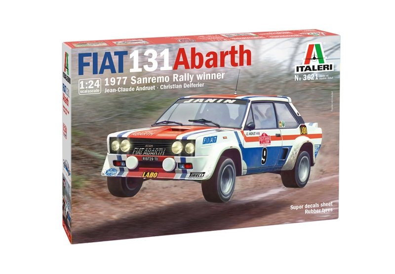 Italeri 3621 Fiat 131 Abarth, vainqueur du Rallye de Sanremo 1977, échelle 1/24 – image 2
