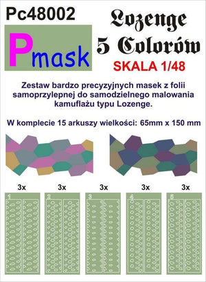 P-Mask PC48002 LOZENGE 5 COLORS (1/48)