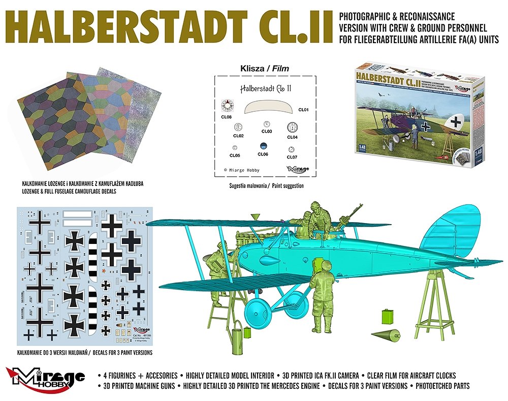 Mirage Hobby 480005 Halberstadt CL.II 1/48 – image 2