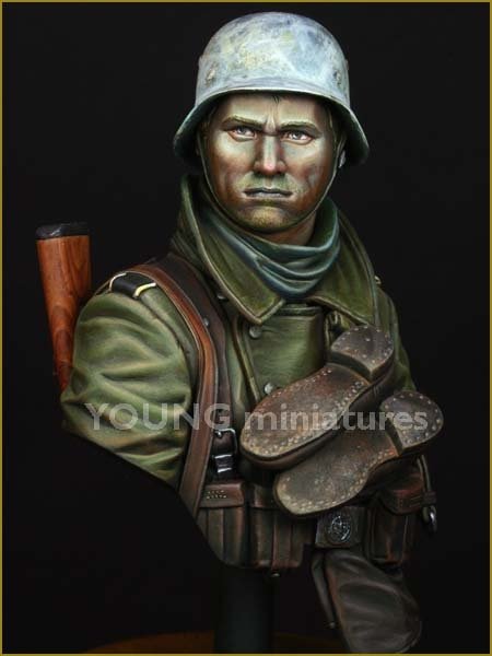 Young Miniatures YM1825 German Infantry Russian Front WWII 1/10 – zdjęcie 2