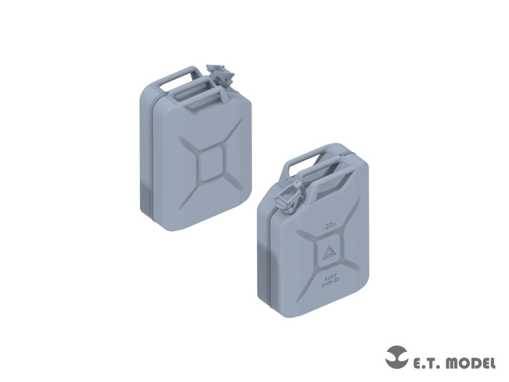 E.T. Model P35-263 Russian 20L FUEL CANS SET 5+5 1/35 – zdjęcie 3