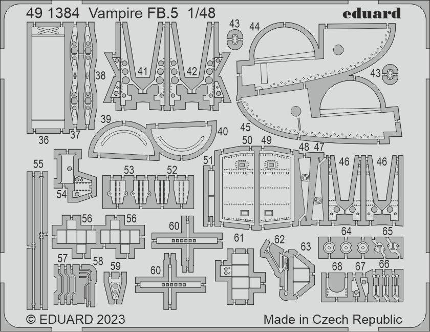 Eduard BIG49394 Vampire FB.5 AIRFIX 1/48 – zdjęcie 4