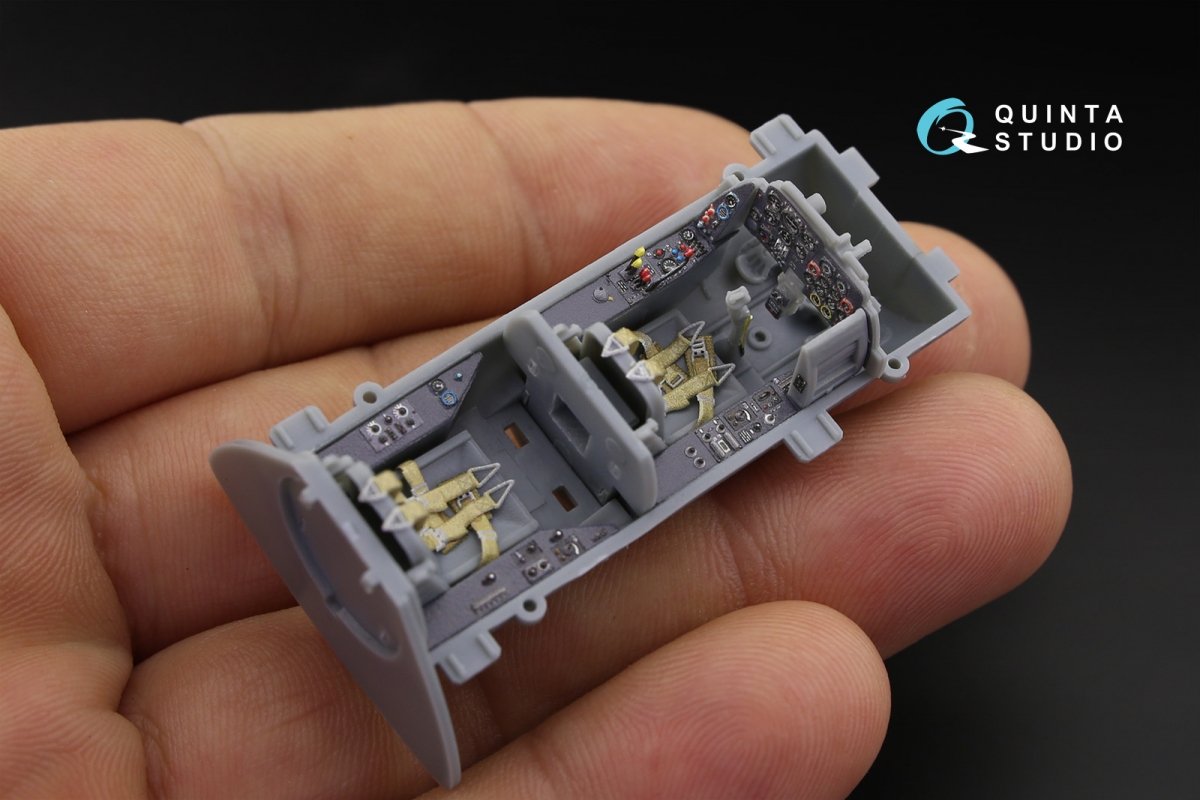 Quinta Studio QD48163 Me 262B-1a/U1 3D-Printed &amp;amp; coloured Interior on decal paper (for HobbyBoss kit) 1/48 – zdjęcie 4