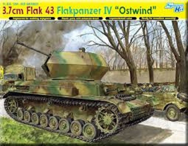 Dragon 6550 3.7cm FlaK 43 Flakpanzer IV Ostwind 1/35 – immagine 2