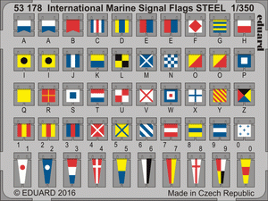 Eduard 53178 International Marine Signal Flags STEEL 1/350