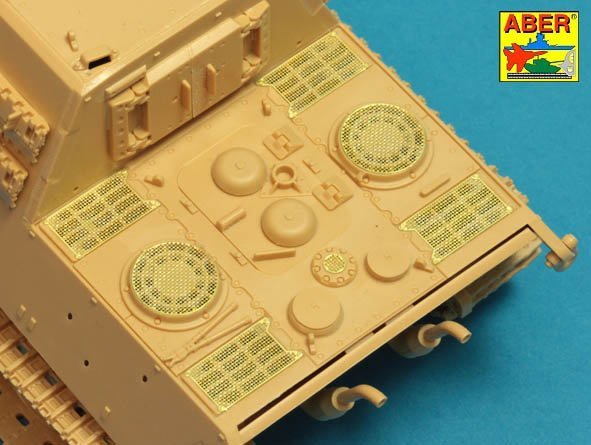 Aber 48A30 Grilles for Sd.Kfz.186 Jagdtiger 1/48 – zdjęcie 6