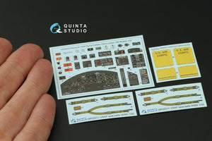 Quinta Studio QD32233 Boeing B-17E/F Pilot&amp;#39;s cockpit. 3D-Printed coloured Interior on decal paper (HK models) 1/32 – Bild 3