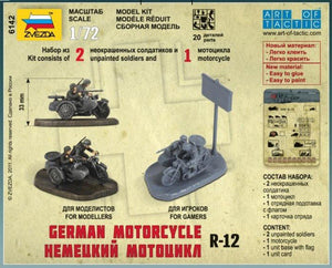 Zvezda 6142 German Motorcycle R-12 1/72 – zdjęcie 2