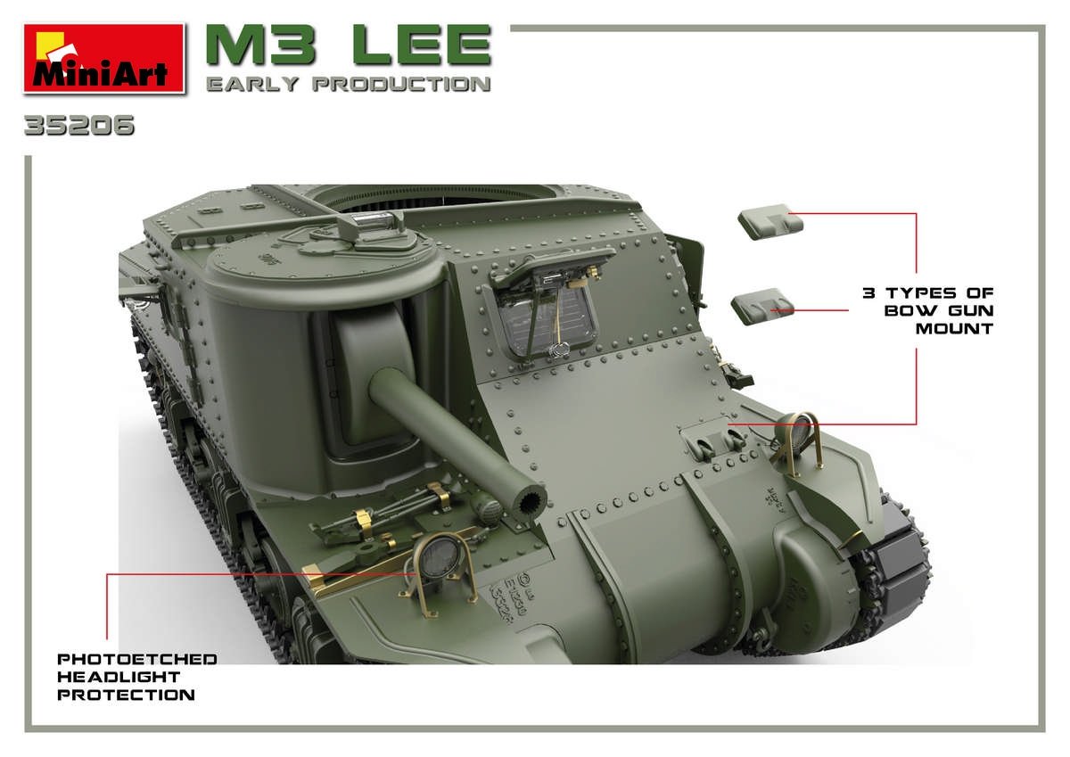 Miniart 35206 M3 Lee early prod. w/interior 1/35 – immagine 18