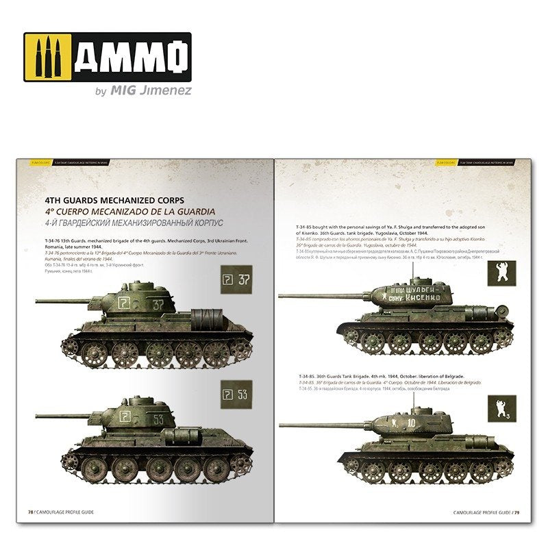 AMMO of Mig Jimenez 6145 T-34 Colors. T-34 Tank Camouflage Patterns in WWII (Multilingual) – image 7