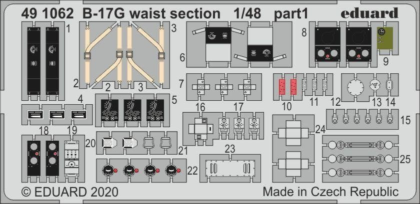 Eduard 491062 B-17G section centrale 1/48 HK MODELS