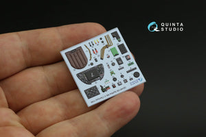 Quinta Studio QD48136 Spitfire Mk.V 3D-Printed &amp;amp; coloured Interior on decal paper (Tamiya) 1/48 – zdjęcie 5
