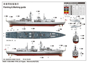 Trumpeter 04547 HMS TYPE 23 Frigate Monmouth (F235) 1/350 – image 2