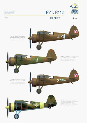 Arma Hobby 40001 PZL P.11c Expert Set 1/48 – zdjęcie 6