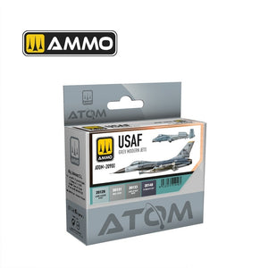 AMMO by Mig Jimenez 20900 ATOM USAF Gray Modern Jets Colors Set 4x20ml