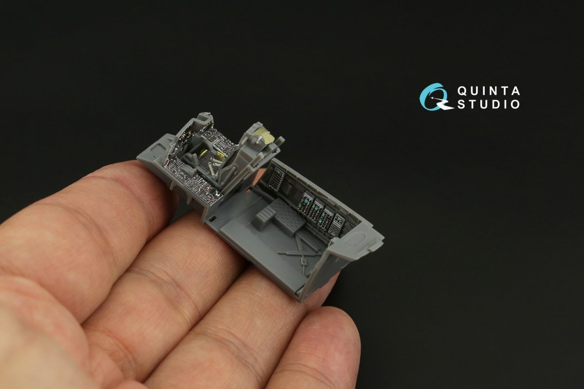 Quinta Studio QD72068 F-15C Late/F-15J Late 3D-Printed &amp;amp; coloured Interior on decal paper (GWH) 1/72 – zdjęcie 2
