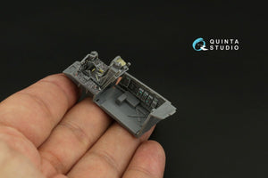 Quinta Studio QD72068 F-15C Late/F-15J Late 3D-Printed &amp;amp; coloured Interior on decal paper (GWH) 1/72 – zdjęcie 2