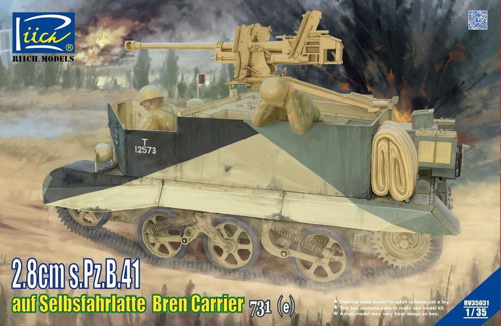 Riich RV35031 WWII German s.PZ.41 auf Universal Carrier 731(e) 1/35