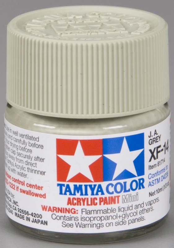 Tamiya XF14 J.A. Grey (81714) Acrylic paint 10ml – zdjęcie 2