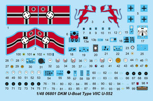 Trumpeter 06801 DKM U-Boat Type VIIC U-552 1/48 – zdjęcie 28