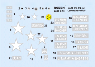 Roden 809 M42 US 3/4 ton 4x4 Command truck 1/35 – zdjęcie 3