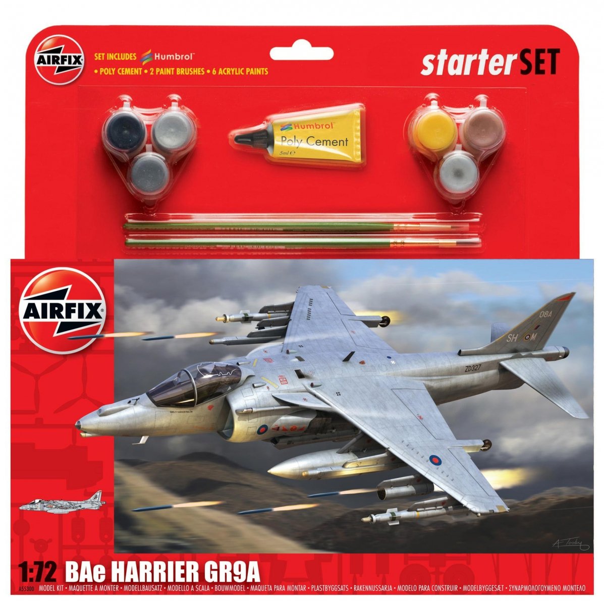 Airfix 55300A BAe Harrier GR9A Starter Set 1/72