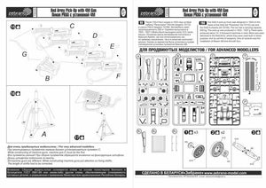 Zebrano 72033 Red Army Pick-Up with 4M Gun 1/72 – zdjęcie 3