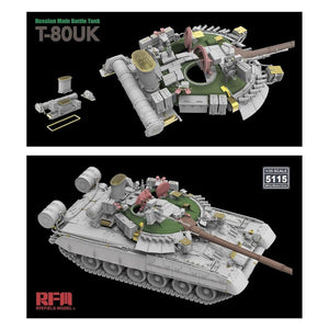 Rye Field Model 5115 Russian T-80UK Main Battle tank 1/35 – zdjęcie 5