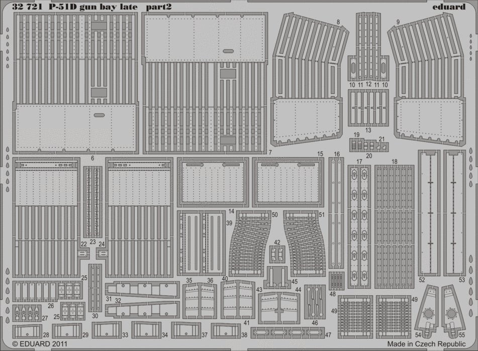 Eduard 32721 P-51D gun bay late 1/32 Tamiya – zdjęcie 2