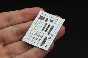 Quinta Studio QD72081 He 111 P/H 3D-Printed &amp;amp; colored Interior on decal paper (Hasegawa) 1/72 – image 3