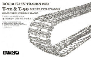 Meng Model SPS-030 DOUBLE-PIN TRACKS FOR T-72 &amp;amp; T-90 MAIN BATTLE TANKS (CEMENT-FREE WORKABLE TRACKS) 1/35