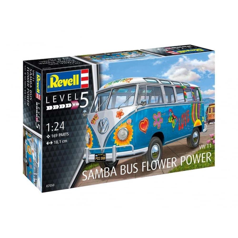 Revell 07050 VW T1 Samba Bus Flower Power 1/24