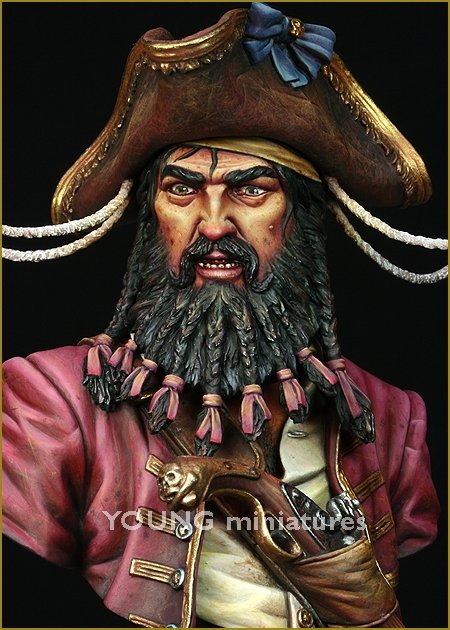 Young Miniatures YH1823 BLACK BEARD 1718 Queen Anne&amp;#39;s Revenge 1/10 – zdjęcie 10