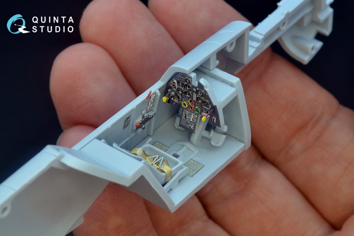 Quinta Studio QD48177 Bf 109E 3D-Printed &amp;amp; coloured Interior on decal paper (for Airfix kit) 1/48 – zdjęcie 7