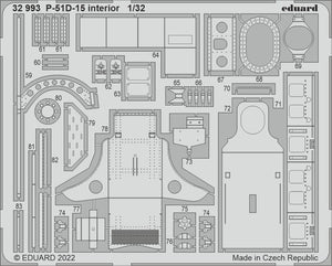 Eduard 32993 P-51D-15 interior REVELL 1/32