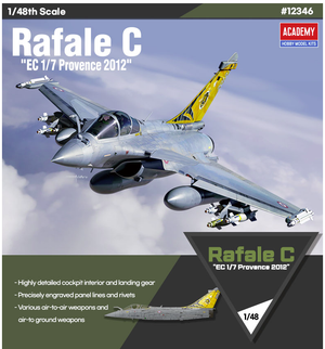 Academy 12346 Rafale C &amp;quot;EC 1/7 Provence 2012&amp;quot; 1/48 – zdjęcie 2
