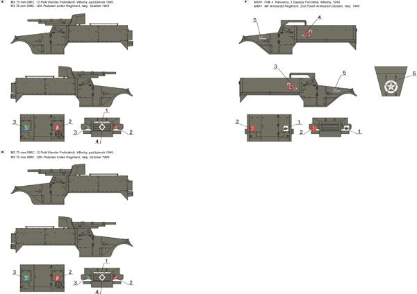 ToRo Model 35D41 - M3/M5A1/M9A1/M14/M16 Half Tracks in Polish service vol.1 1/35 – zdjęcie 3