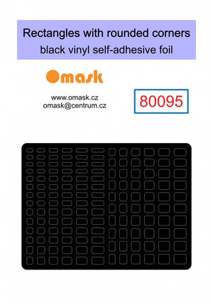 Omask X8001 Universal set 1 - black vinyl foil (80092, 80093, 80094, 80095, 80096) – image 5