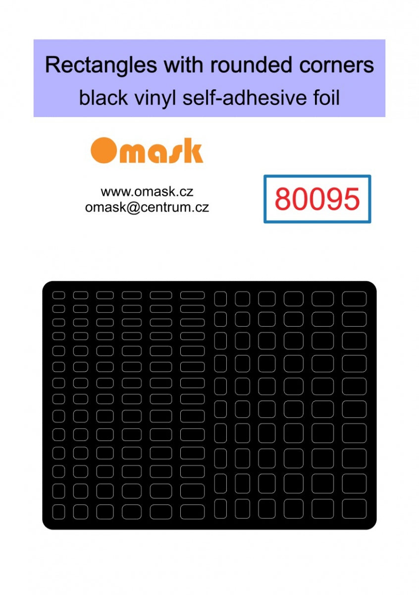 Omask X8001 Universal set 1 - black vinyl foil (80092, 80093, 80094, 80095, 80096) – image 5