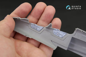 Quinta Studio QD48115 Mirage 2000B 3D-Printed &amp;amp; colored Interior on decal paper (for Kinetic kit) 1/48 – image 3