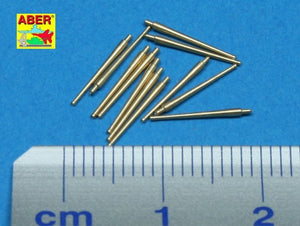 Aber 350L-41 Set of 12 pcs 100 mm barrels M1930 L45 for French ships 1/350 – image 2