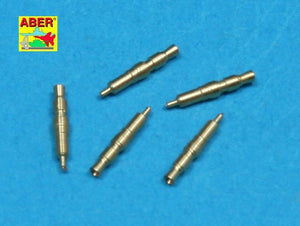 Aber 35L-083 Set of 5 pcs. German Tank MG 34 machine guns tips barrels for turret mount 1/35