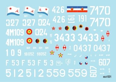 Star Decals 48-B1001 T-55A Tanks 1. Cold War. Soviet (Army and Naval Infantry), Poland, Hungary, Czechoslovakia, Germany (DDR), Romania and Jugoslavia 1/48 – image 3