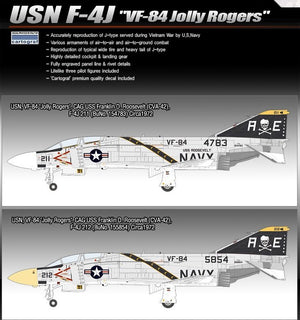 Academy 12305 USN F-4J VF-84 Jolly Rogers 1/48 – immagine 4